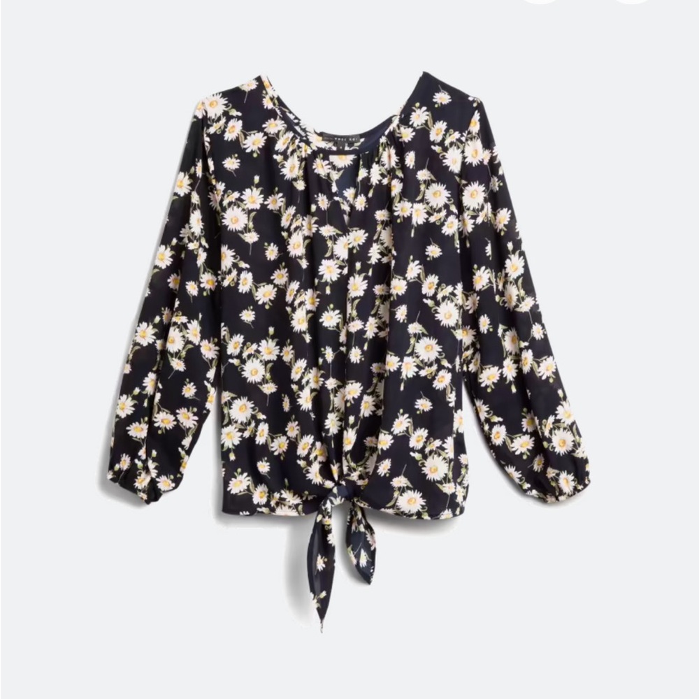 Beacon Casiya Floral Tie-Front Blouse